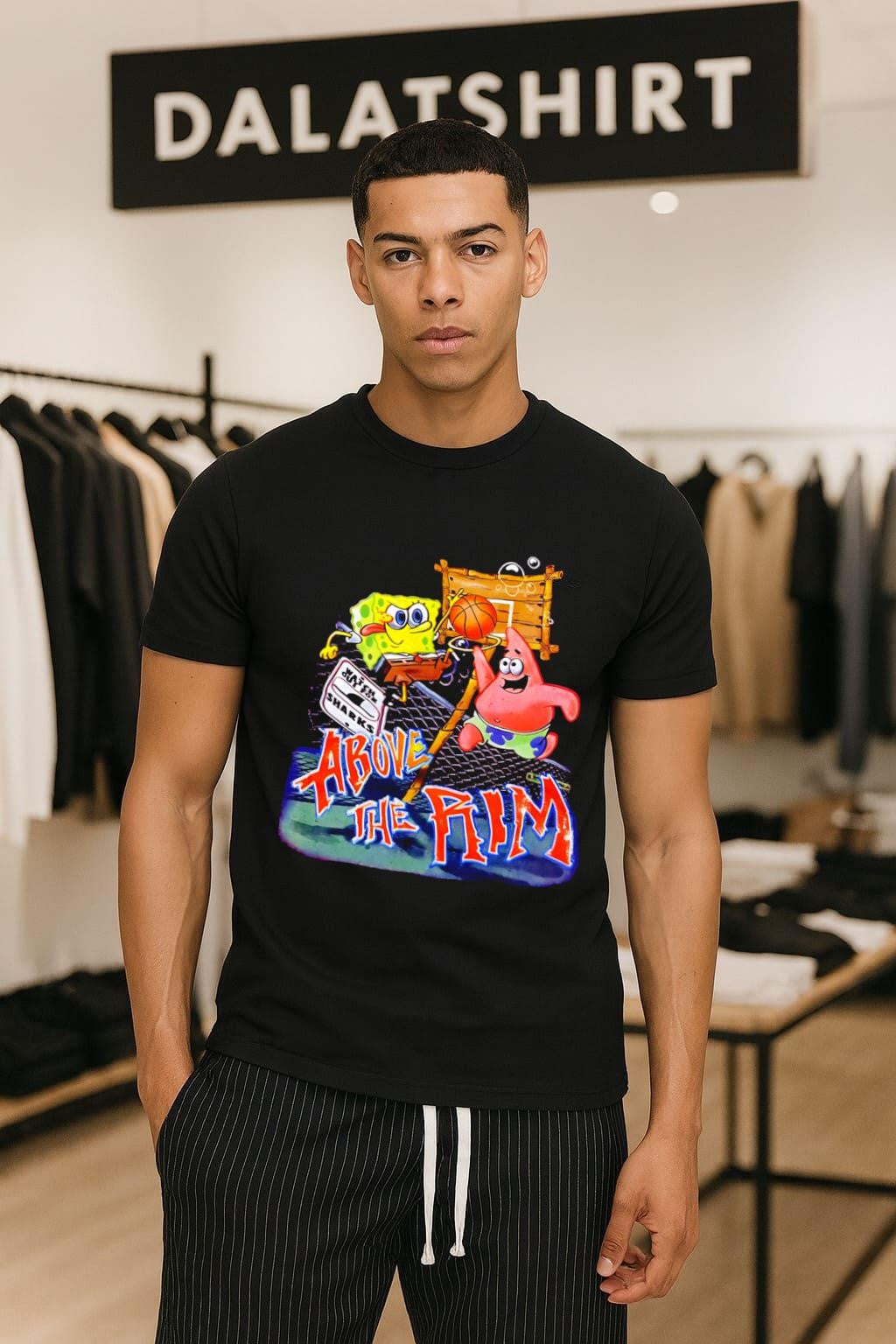 Patrick Above The Rim Watch For Sharks Basketball - Adult & Kids T-Shirts, Sweatshirts & Hoodies apparel design preview 1