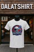 Patriots Football Helmet Lightning Bolt Red Smoke - Adult & Kids T-Shirts, Sweatshirts & Hoodies apparel design preview 1