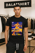 Pau Gasol 16 Los Angeles Lakers pixel art fighting - Adult & Kids T-Shirts, Sweatshirts & Hoodies apparel design preview 1