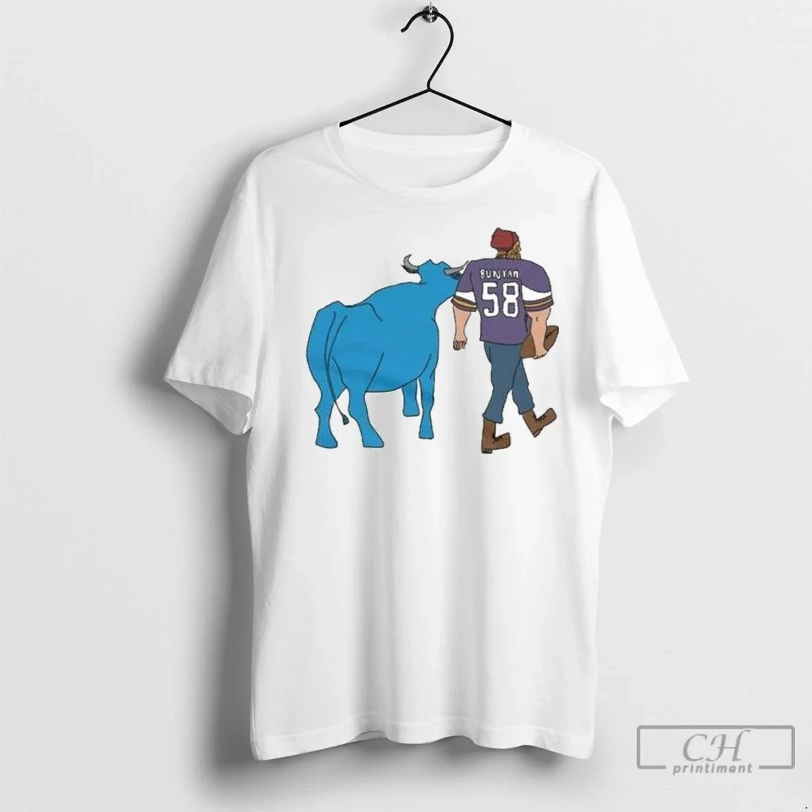 Paul Bunyan And Babe Blue Ox Vikings - Adult & Kids T-Shirts, Sweatshirts & Hoodies apparel design preview 1