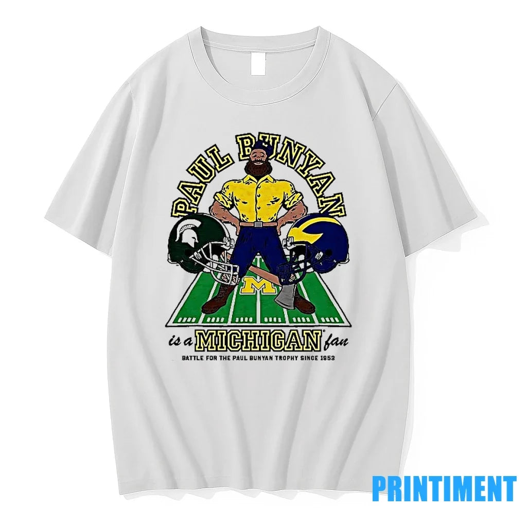 Paul Bunyan Is A Michigan Fan Battle For The Trophy - Adult & Kids T-Shirts, Sweatshirts & Hoodies apparel design preview 1