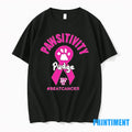 Pawsitivity Pudge The Cat Breast Cancer Awareness - Adult & Kids T-Shirts, Sweatshirts & Hoodies apparel design preview 1