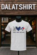 Peace Love Blue Jays Toronto Baseball Hand Heart - Adult & Kids T-Shirts, Sweatshirts & Hoodies apparel design preview 1
