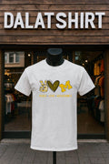 Peace Love Michigan Wolverines - Adult & Kids T-Shirts, Sweatshirts & Hoodies apparel design preview 1