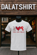 Peace Love Phillies Philadelphia Baseball Hand Heart - Adult & Kids T-Shirts, Sweatshirts & Hoodies apparel design preview 1