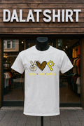 Peace Love Pirates Pittsburgh Baseball Hand Heart - Adult & Kids T-Shirts, Sweatshirts & Hoodies apparel design preview 1