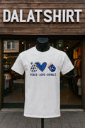 Peace Love Royals Kansas City Baseball Fan Graphic - Adult & Kids T-Shirts, Sweatshirts & Hoodies apparel design preview 1