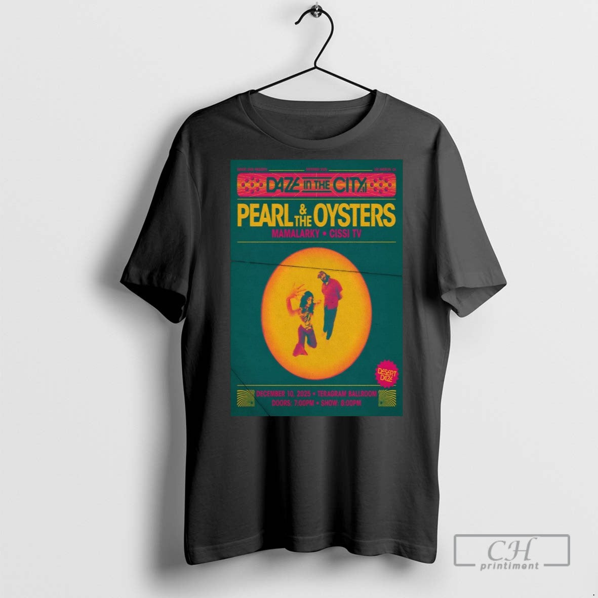 Pearl And The Oysters Teragram Ballroom In Los - Adult & Kids T-Shirts, Sweatshirts & Hoodies apparel design preview 1