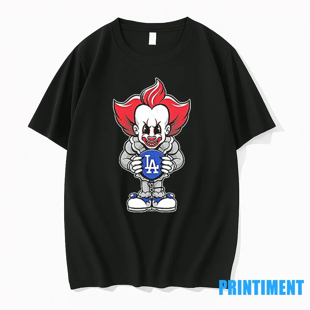 Pennywise Los Angeles Dodgers Halloween Sweater - Adult & Kids T-Shirts, Sweatshirts & Hoodies apparel design preview 1