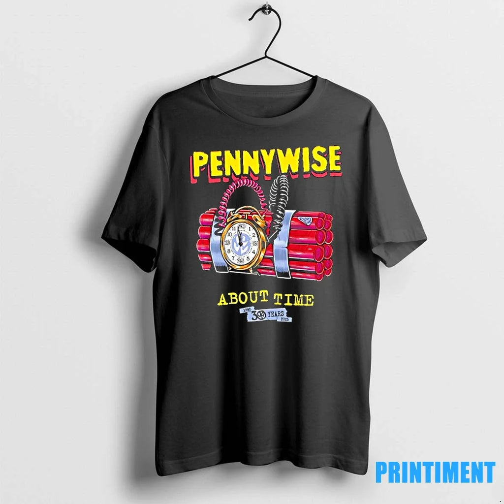 Pennywise About Time 30 Years Anniversary Halloween - Adult & Kids T-Shirts, Sweatshirts & Hoodies apparel design preview 1