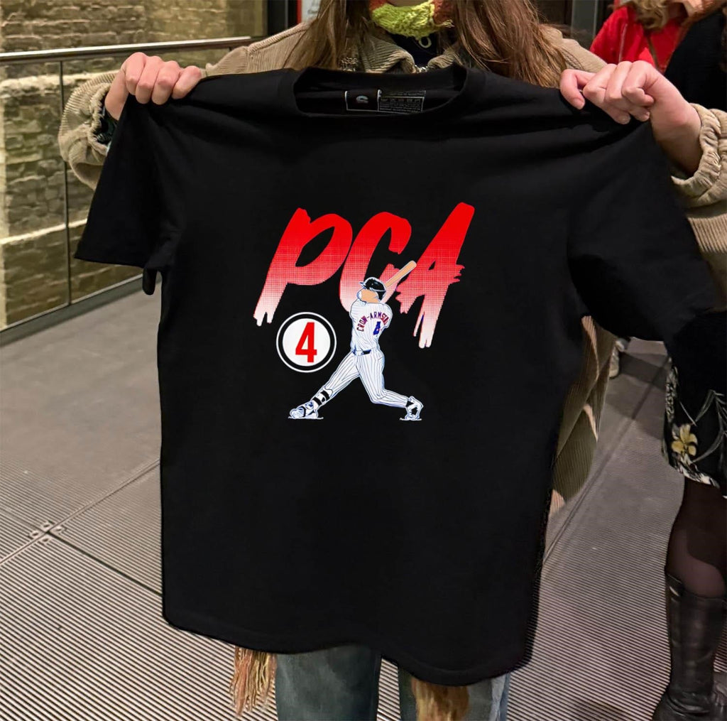 Pete Crow-Armstrong Slugger Swing Number baseball - Adult & Kids T-Shirts, Sweatshirts & Hoodies apparel design preview 2