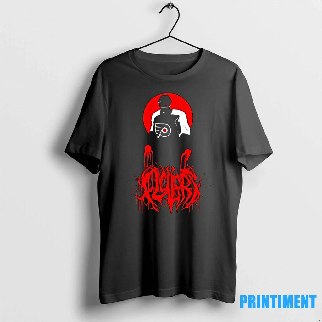 Philadelphia Flyers Hockey Horror Blood Sweater - Adult & Kids T-Shirts, Sweatshirts & Hoodies apparel design preview 1