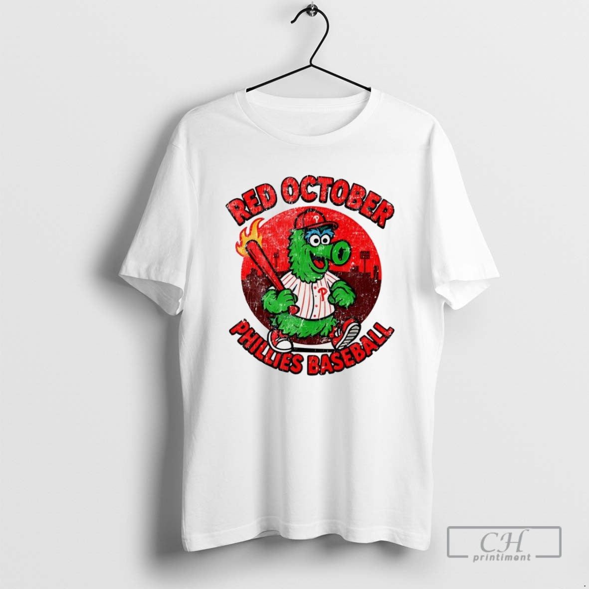 Philadelphia Phillies Baseball Phillie Phanatic Red - Adult & Kids T-Shirts, Sweatshirts & Hoodies apparel design preview 1