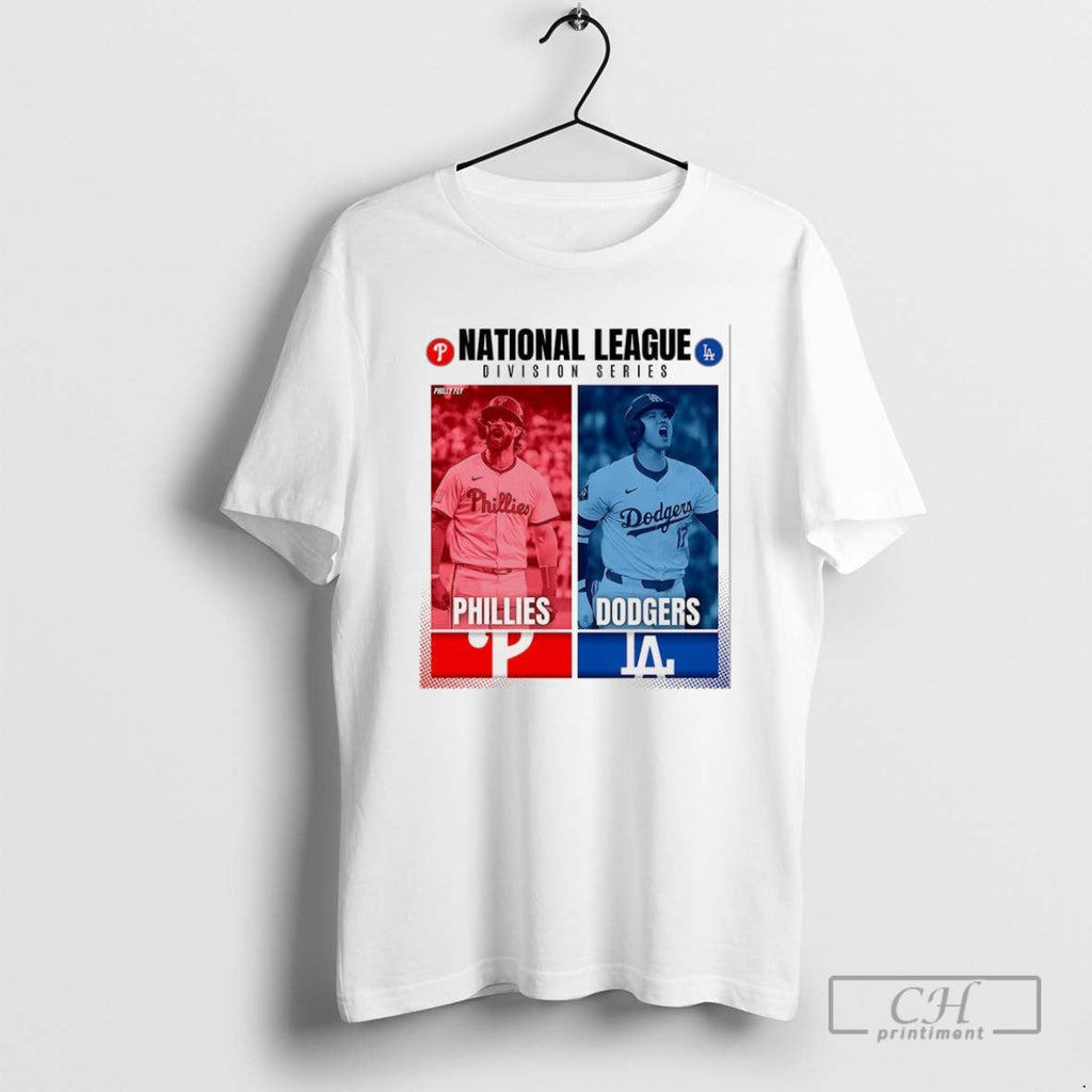 Philadelphia Phillies Vs Los Angeles Dodgers National - Adult & Kids T-Shirts, Sweatshirts & Hoodies apparel design preview 1