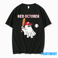 Phillies Red October Ghost Halloween Baseball Sweater - Adult & Kids T-Shirts, Sweatshirts & Hoodies apparel design preview 1