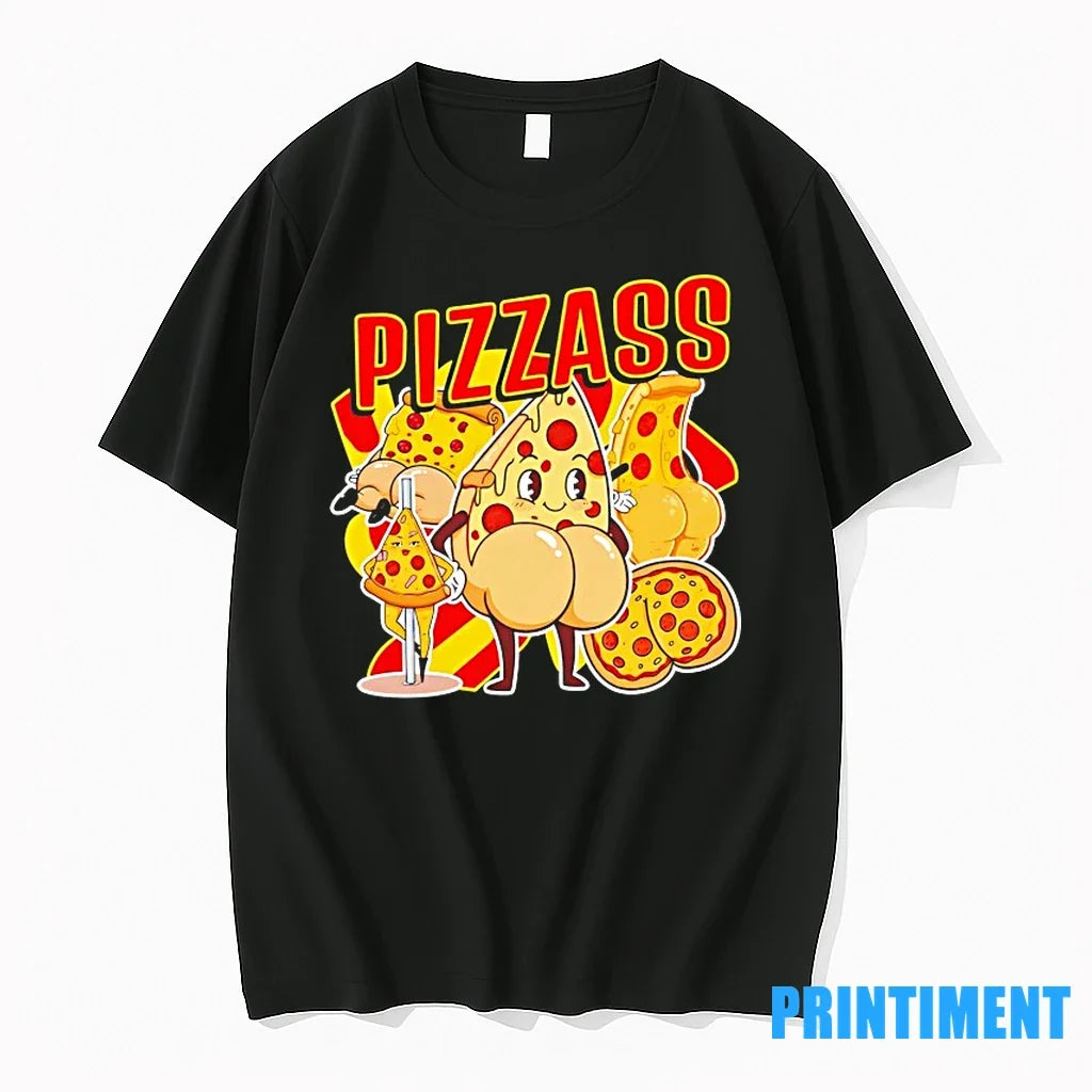 Pizzass Cartoon Pizza Slice Butt Meme Sweater - Adult & Kids T-Shirts, Sweatshirts & Hoodies apparel design preview 1