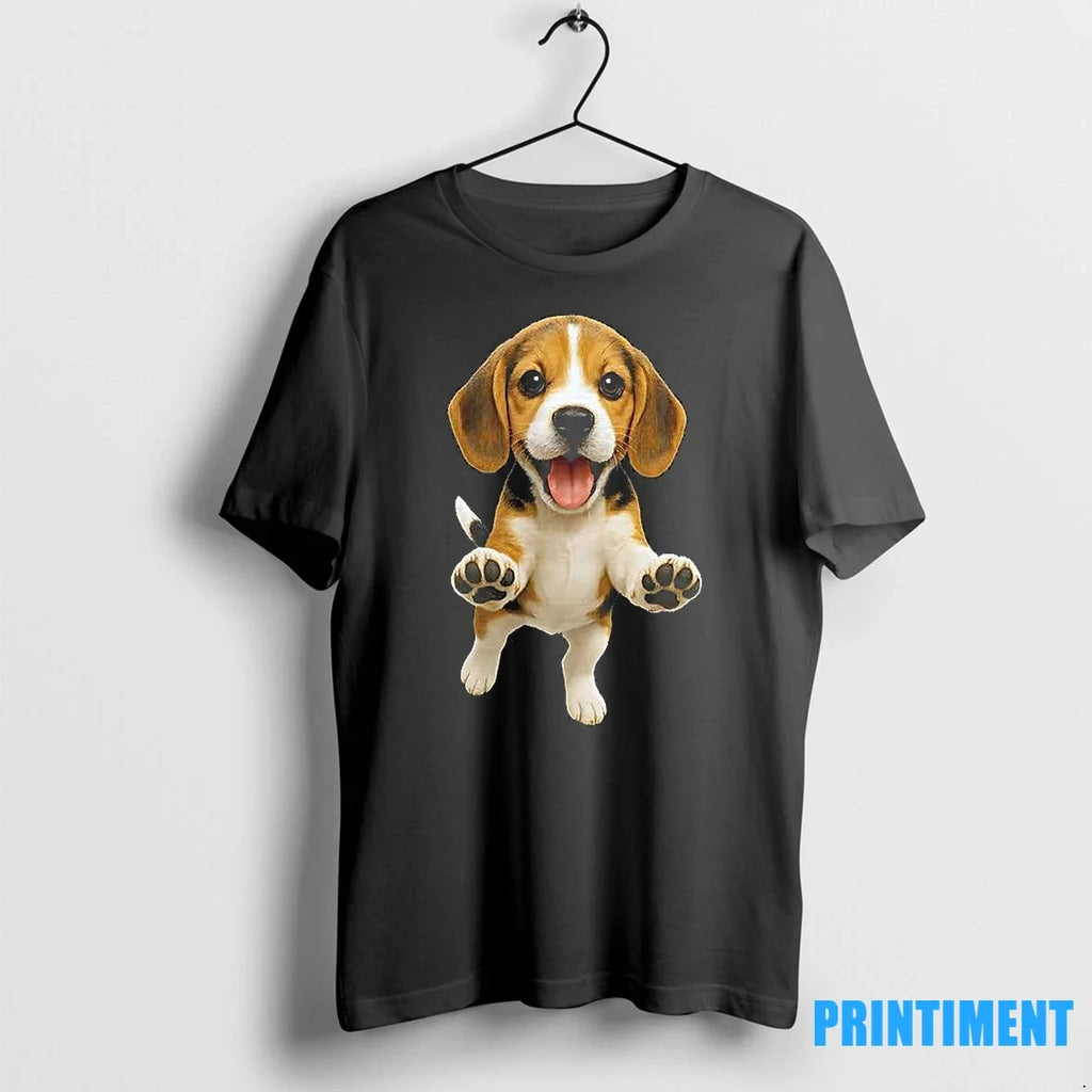 Playful Beagle Puppy Boxy Cute Sweater - Adult & Kids T-Shirts, Sweatshirts & Hoodies apparel design preview 1