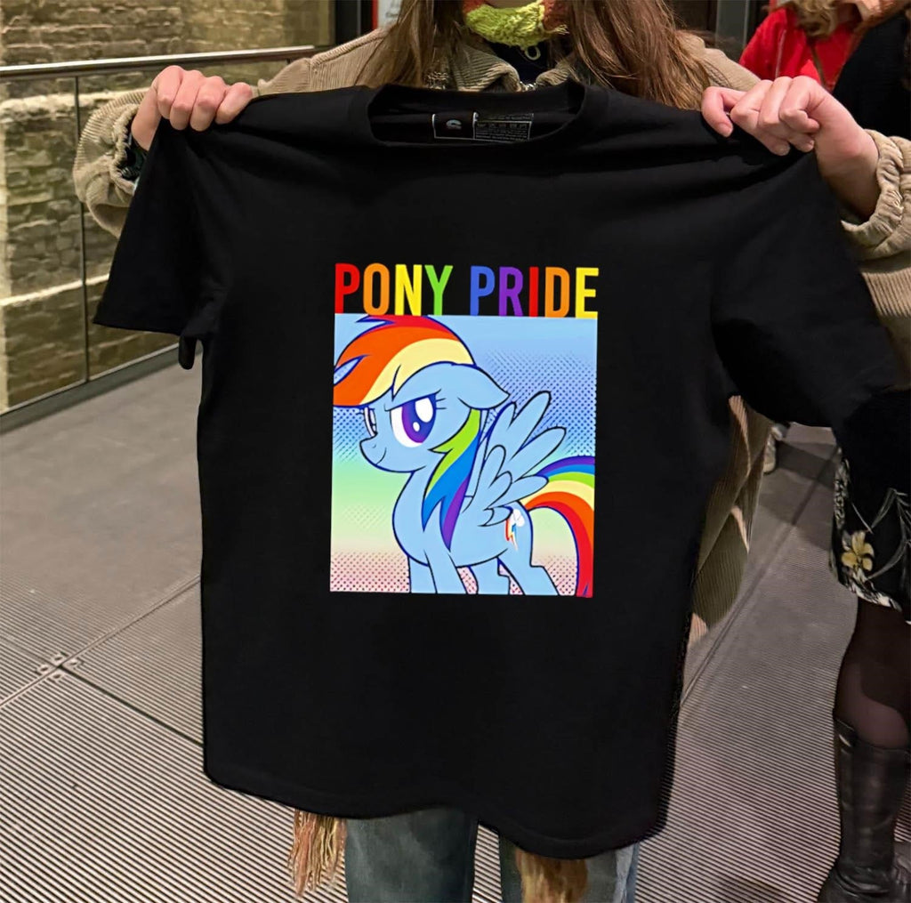 Pony Pride Rainbow Dash Little - Adult & Kids T-Shirts, Sweatshirts & Hoodies apparel design preview 2