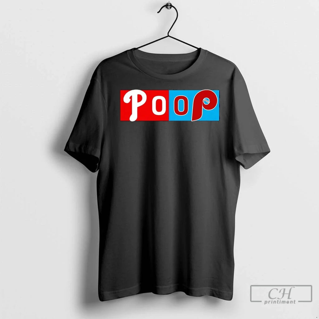 Poop Game Score Philadelphia Phillies - Adult & Kids T-Shirts, Sweatshirts & Hoodies apparel design preview 1