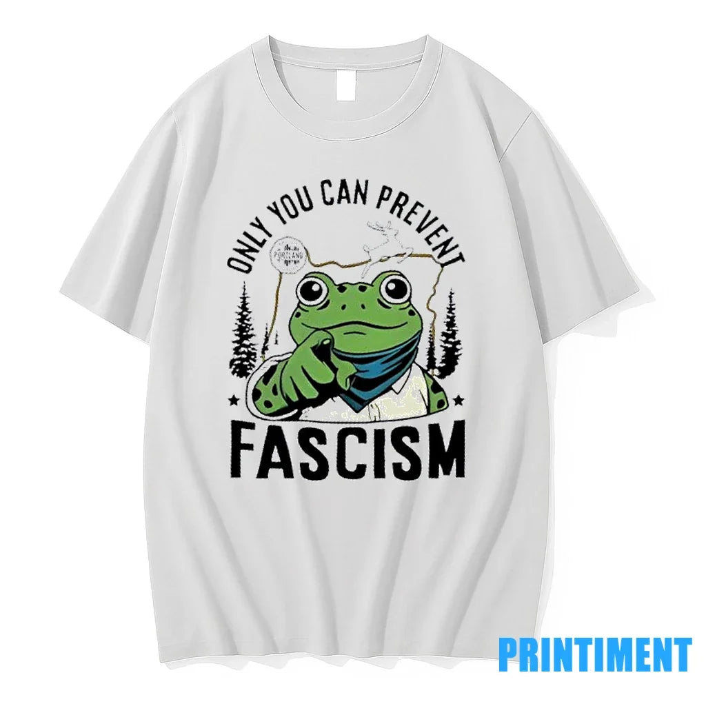 Portland Frog Only You Can Prevent Fascism Anti Ice - Adult & Kids T-Shirts, Sweatshirts & Hoodies apparel design preview 1