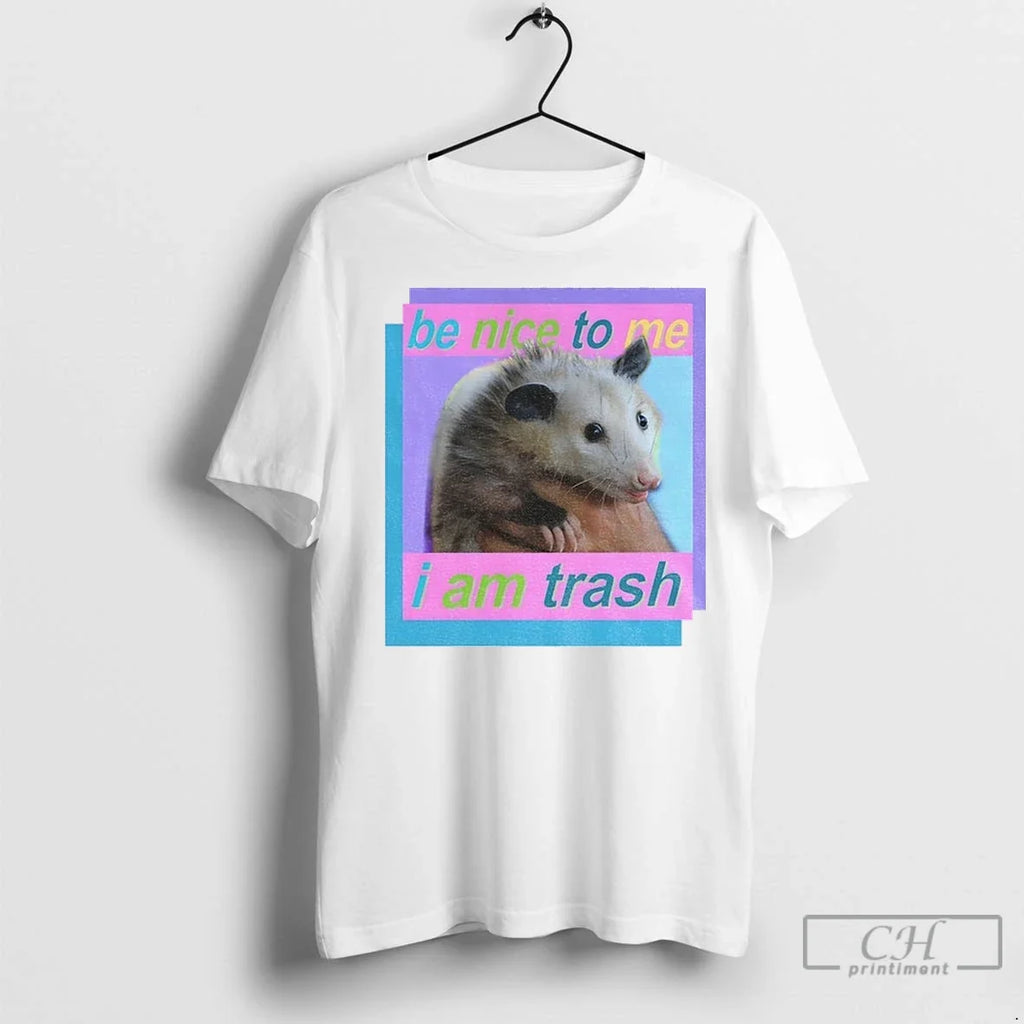 Possum Be Nice To Me I Am Trash Vintage - Adult & Kids T-Shirts, Sweatshirts & Hoodies apparel design preview 1