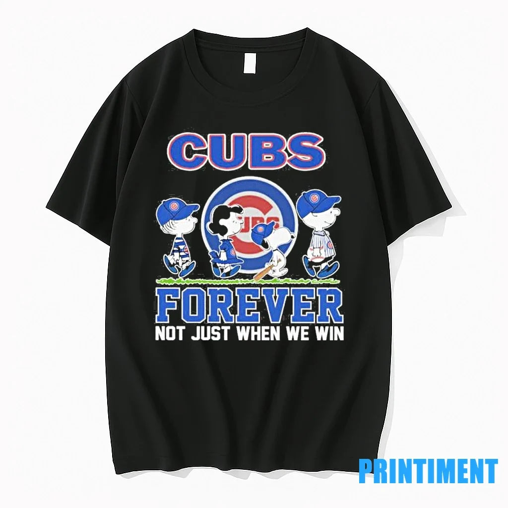 Postseason The Peanuts X Chicago Cubs Forever Not - Adult & Kids T-Shirts, Sweatshirts & Hoodies apparel design preview 1