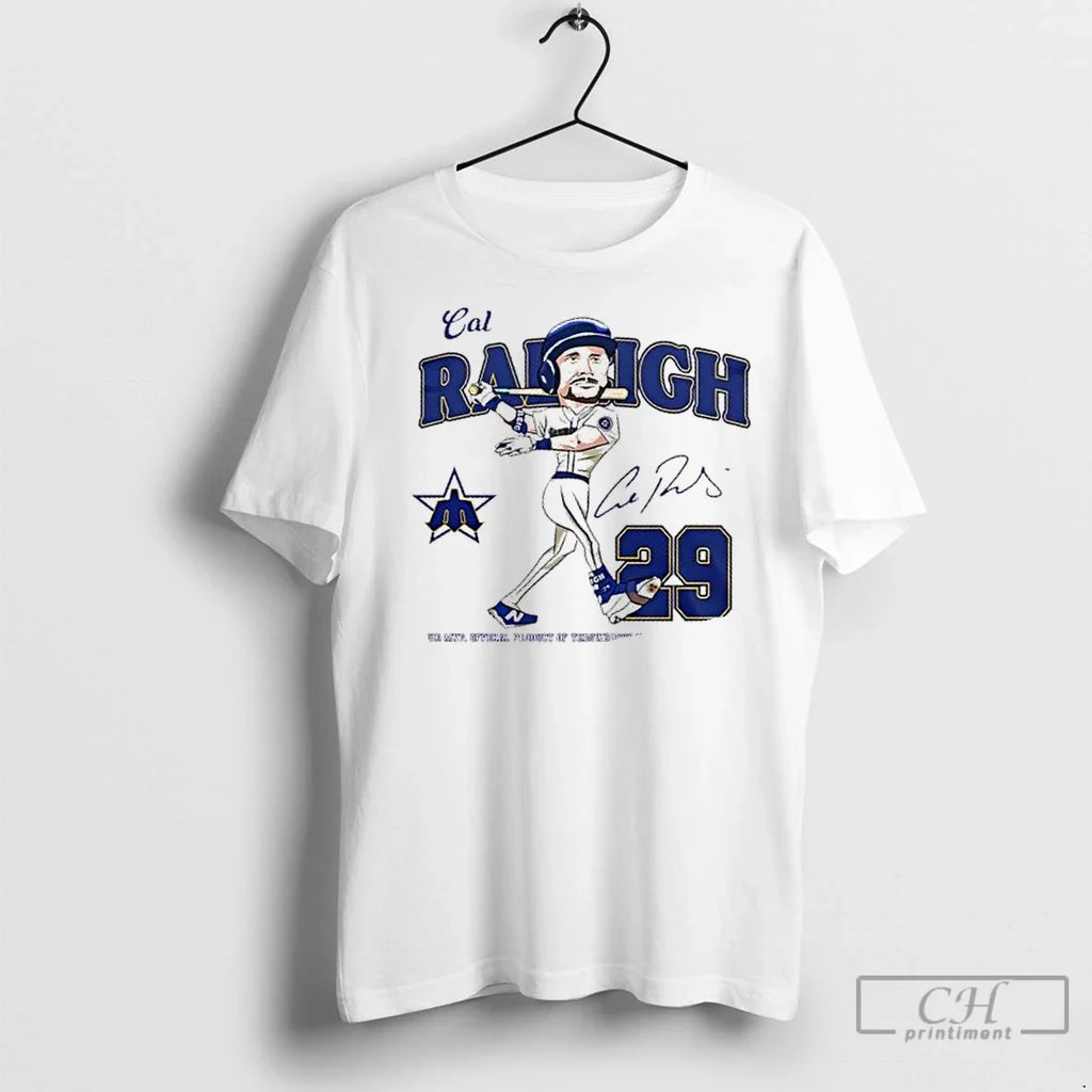 Premium 2025 Cal Raleigh Mvp Seattle Mariners - Adult & Kids T-Shirts, Sweatshirts & Hoodies apparel design preview 1