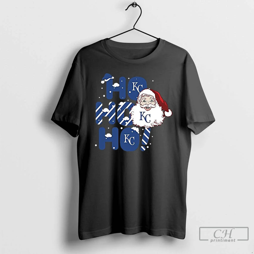 Premium 2025 Kansas City Royals Christmas Santa Ho - Adult & Kids T-Shirts, Sweatshirts & Hoodies apparel design preview 1