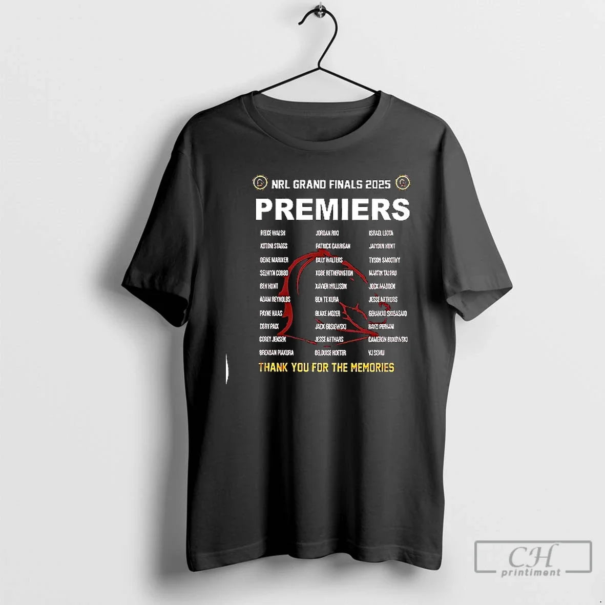 Premium 2025 Nrl Grand Finals Premiers Brisbane - Adult & Kids T-Shirts, Sweatshirts & Hoodies apparel design preview 1