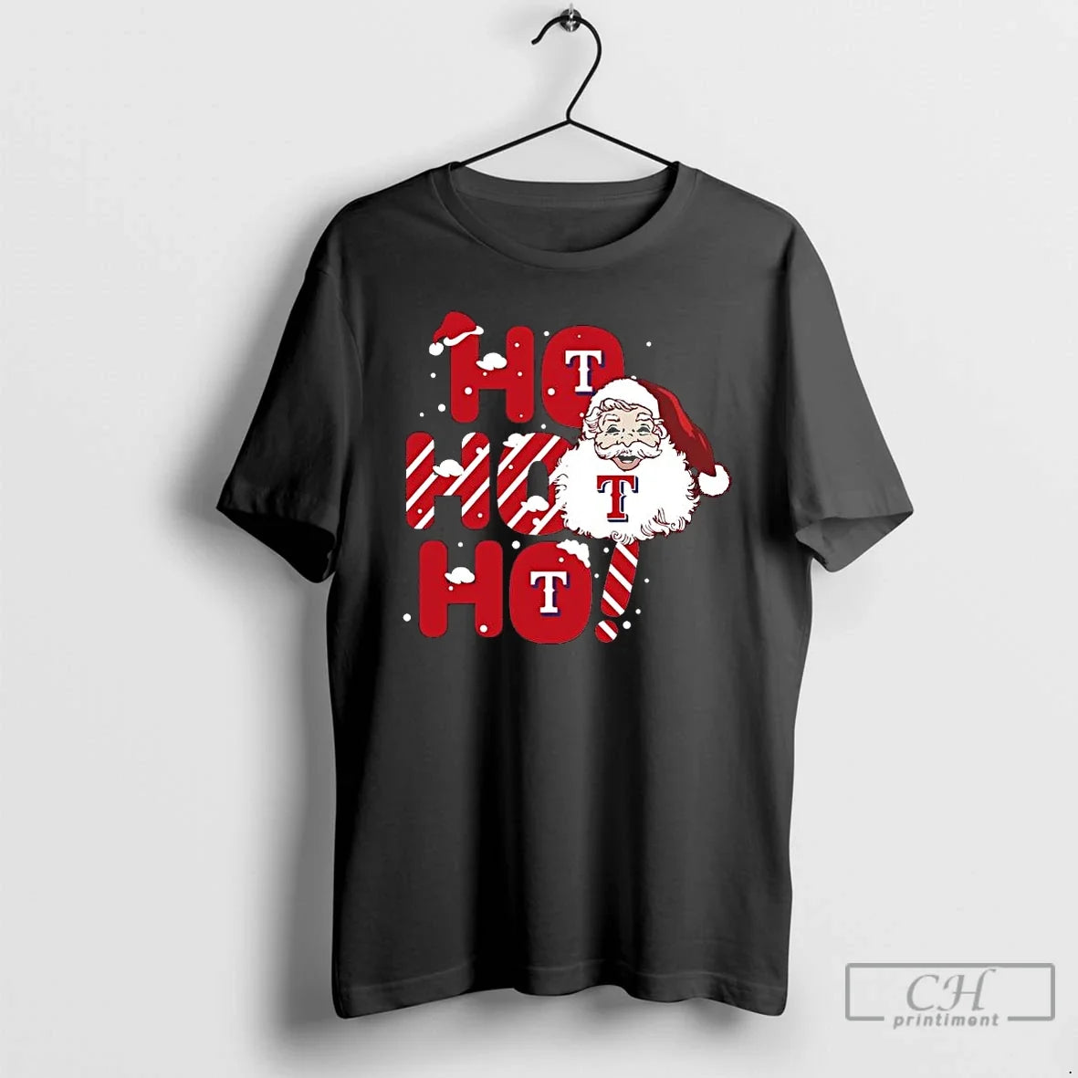 Premium 2025 Texas Rangers Christmas Santa Ho - Adult & Kids T-Shirts, Sweatshirts & Hoodies apparel design preview 1