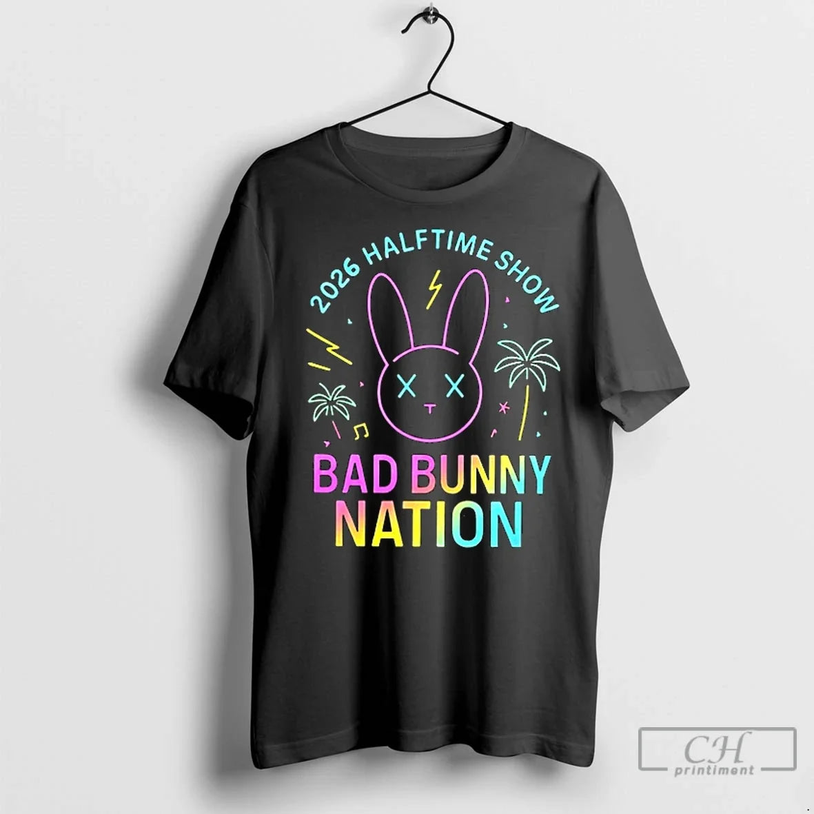 Premium 2026 Halftime Show Bad Bunny Nation Ceramic - Adult & Kids T-Shirts, Sweatshirts & Hoodies apparel design preview 1
