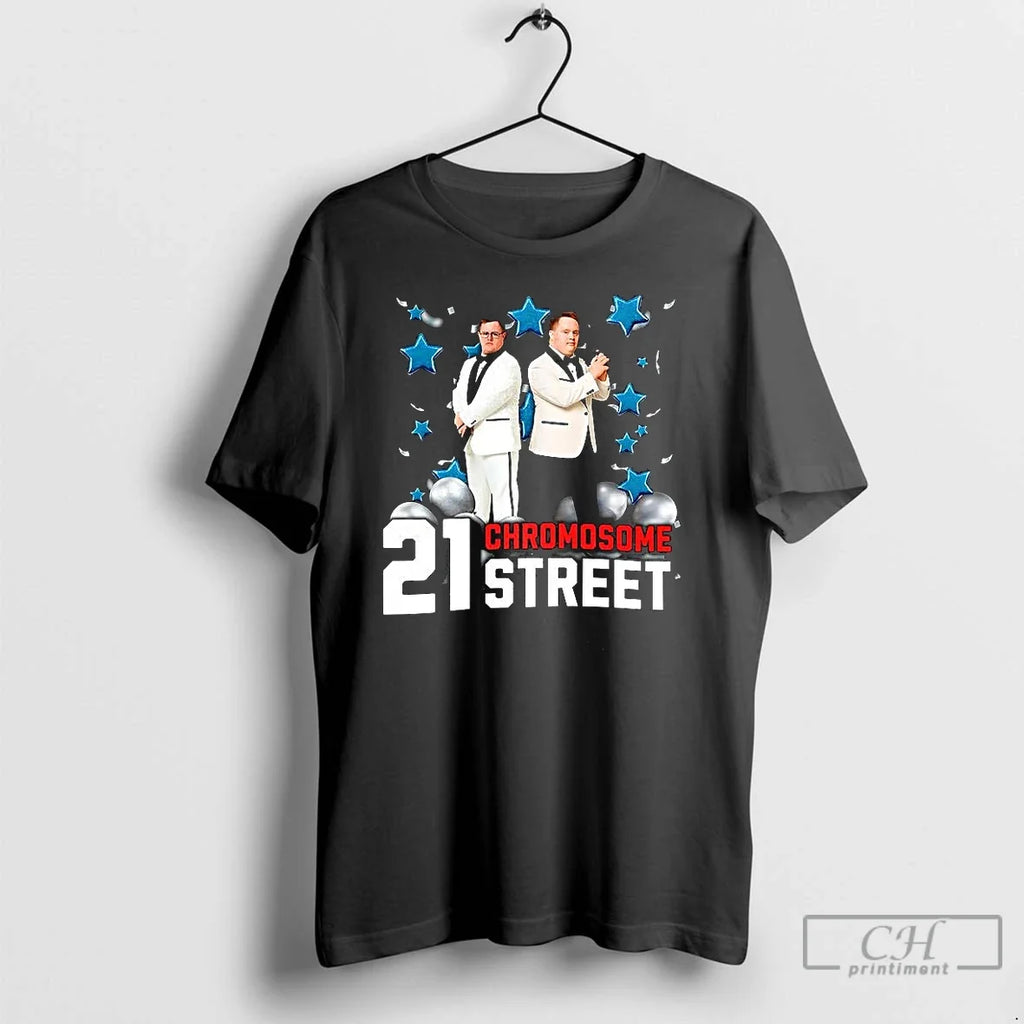 Premium 21 Chromosome Street Down Syndrome Parody - Adult & Kids T-Shirts, Sweatshirts & Hoodies apparel design preview 1