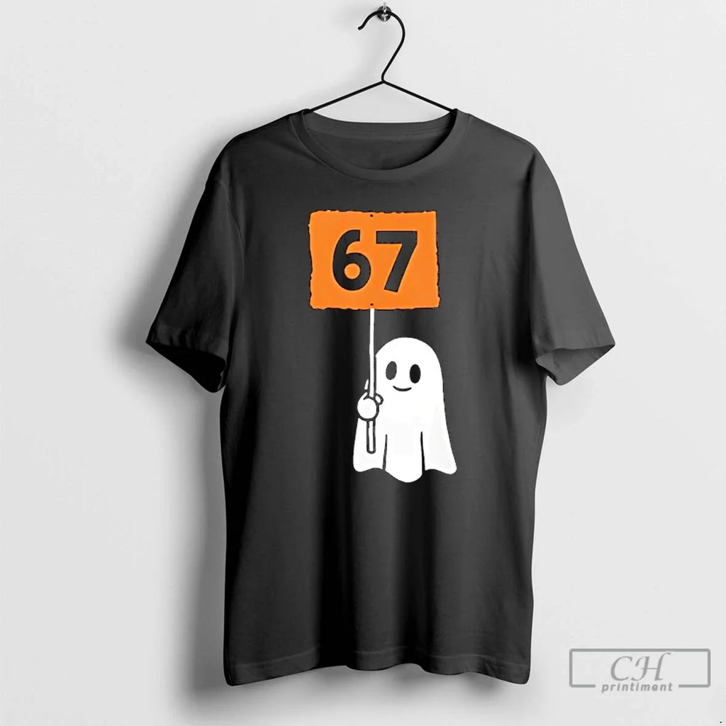 Premium 67 Meme Humor 6 7 Funny Six Seven Halloween - Adult & Kids T-Shirts, Sweatshirts & Hoodies apparel design preview 1