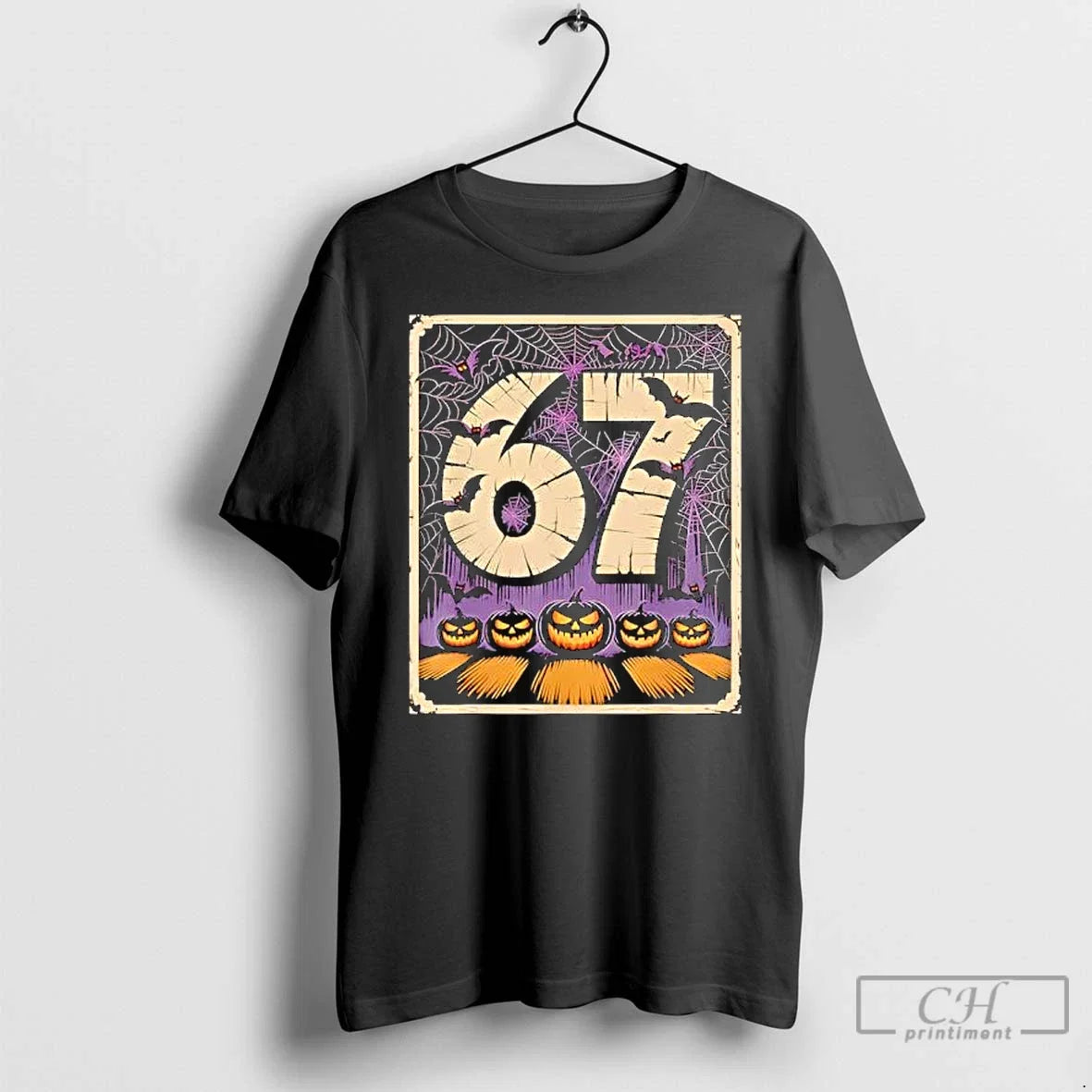 Premium 67 Meme Six Seven Funny Halloween - Adult & Kids T-Shirts, Sweatshirts & Hoodies apparel design preview 1