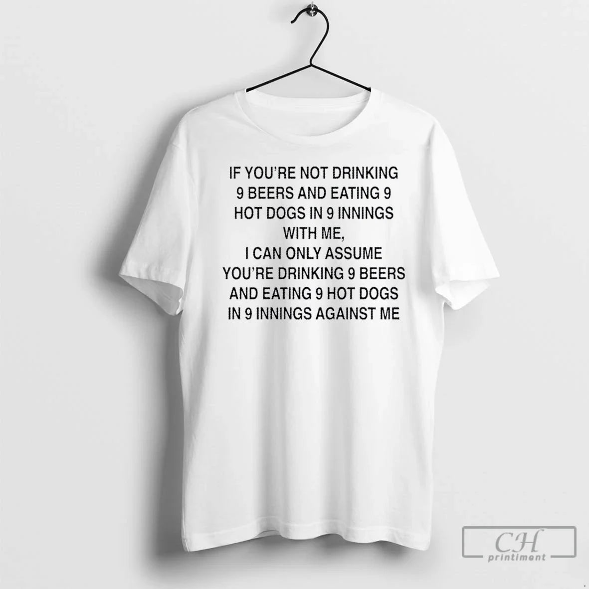 Premium 9 Beers Hot Dogs Innings - Adult & Kids T-Shirts, Sweatshirts & Hoodies apparel design preview 1