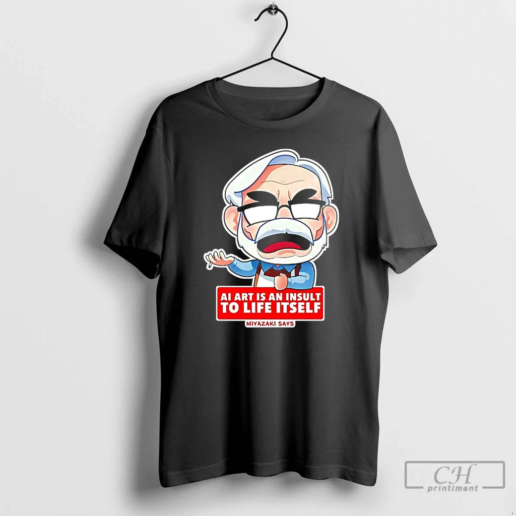 Premium Ai Is An Insult To Life Itself Miyazaki Says - Adult & Kids T-Shirts, Sweatshirts & Hoodies apparel design preview 1