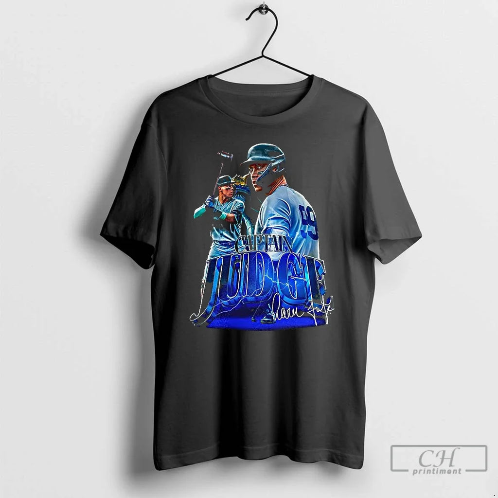 Premium Aaron Judge New York Yankees Baseball Captain - Adult & Kids T-Shirts, Sweatshirts & Hoodies apparel design preview 1