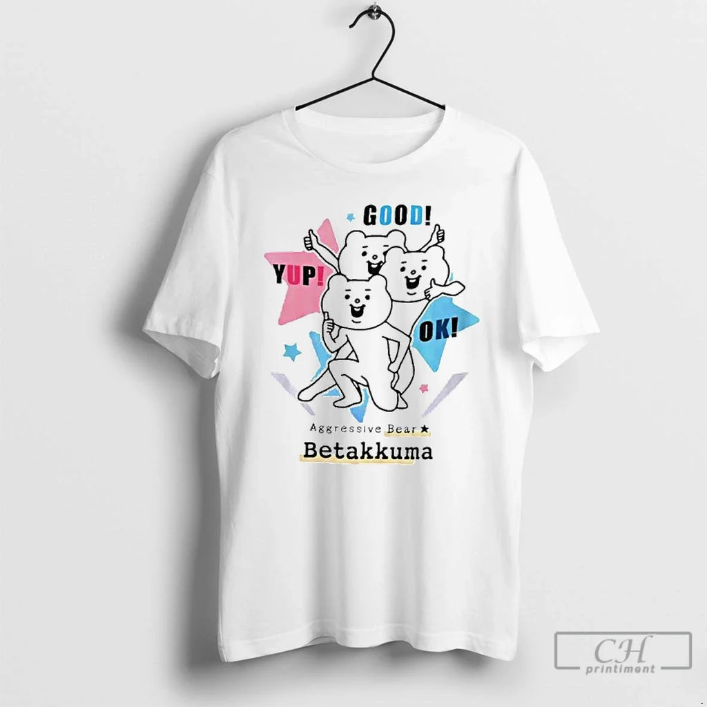 Premium Aggressive Bear Betakkuma Group Ornaments - Adult & Kids T-Shirts, Sweatshirts & Hoodies apparel design preview 1