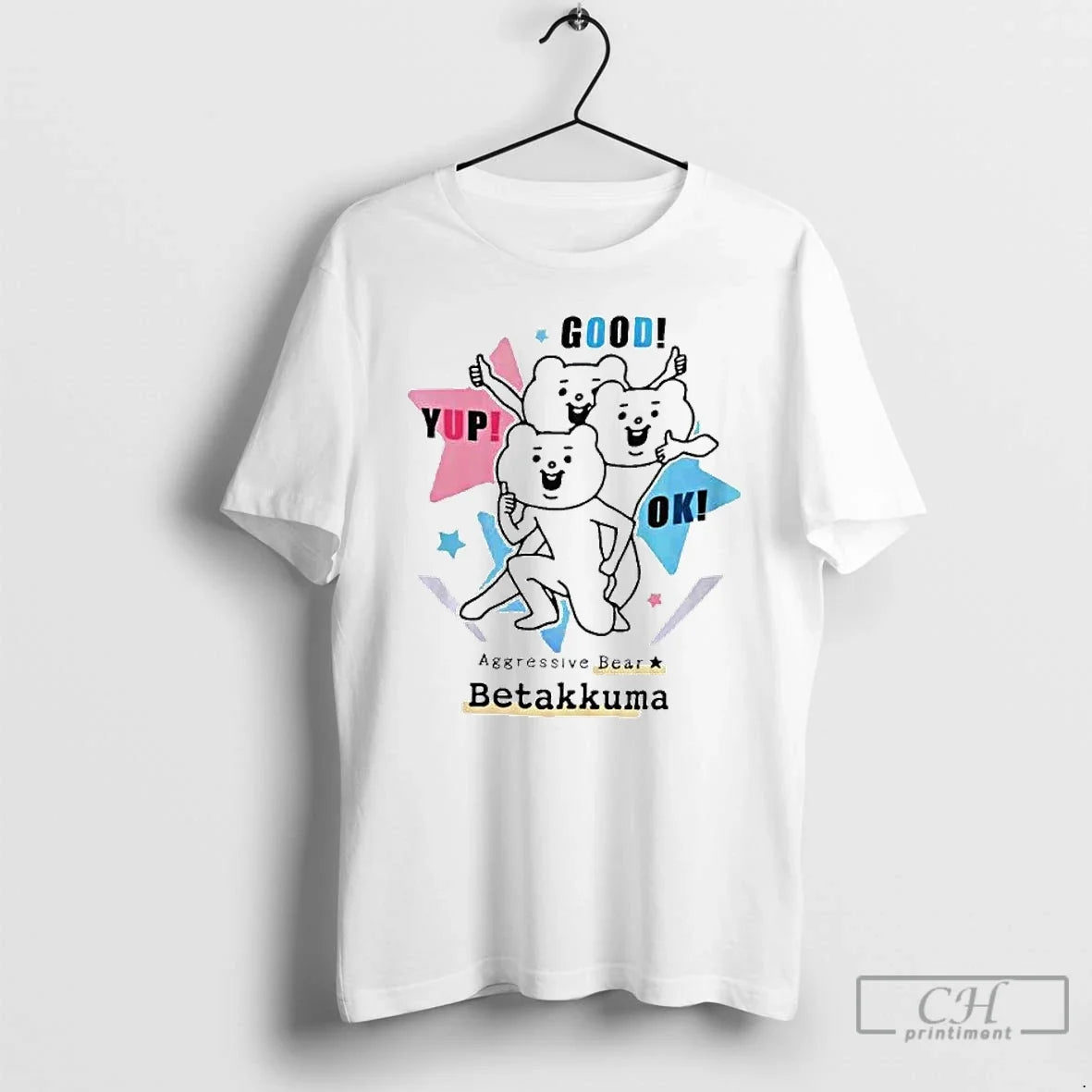 Premium Aggressive Bear Betakkuma Group Ornaments - Adult & Kids T-Shirts, Sweatshirts & Hoodies apparel design preview 1