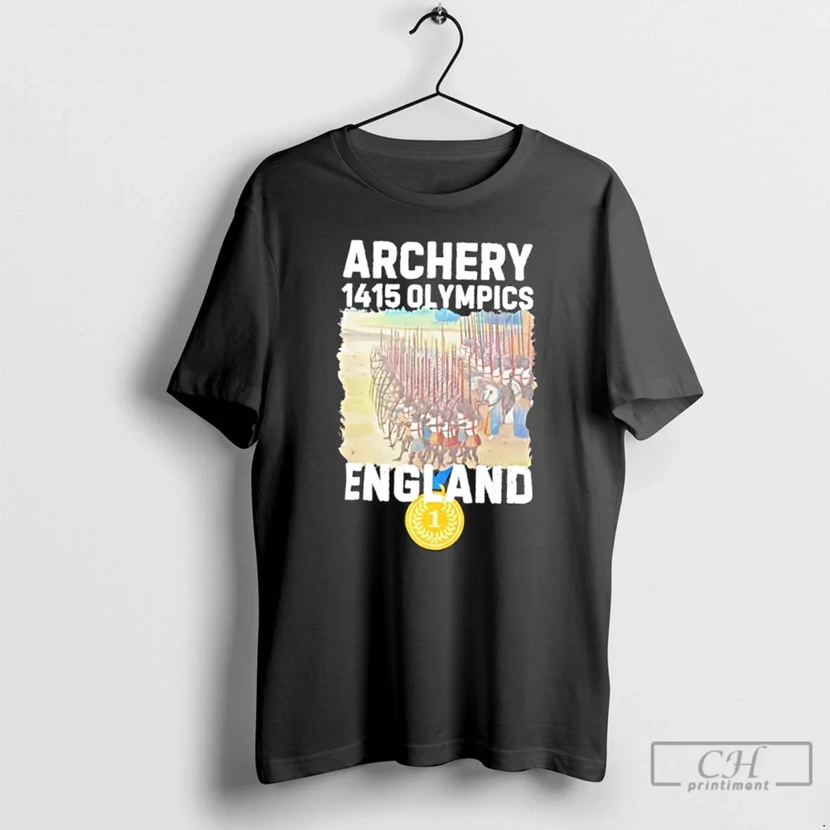 Premium Agincourt 1415 Olympics England Takes Gold In - Adult & Kids T-Shirts, Sweatshirts & Hoodies apparel design preview 1