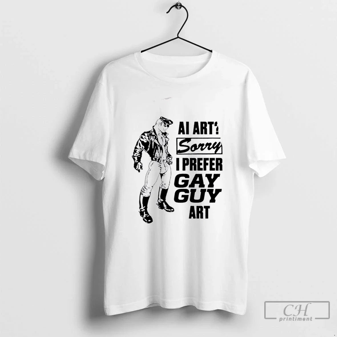 Premium Ai Art Sorry I Prefer Gay Guy - Adult & Kids T-Shirts, Sweatshirts & Hoodies apparel design preview 1