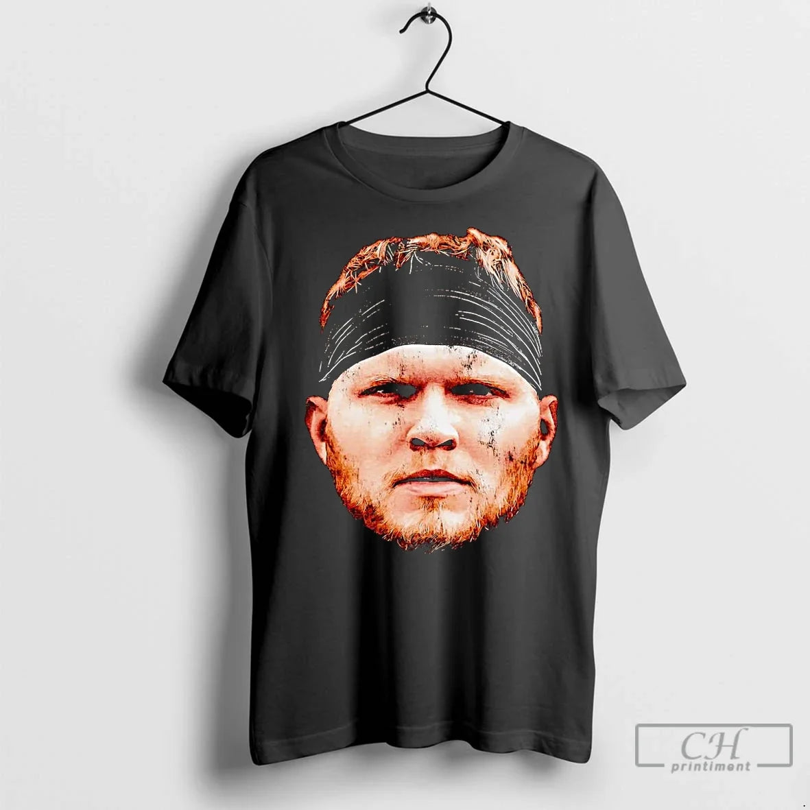 Premium Aidan Hutchinson Big Head Detroit Lions - Adult & Kids T-Shirts, Sweatshirts & Hoodies apparel design preview 1