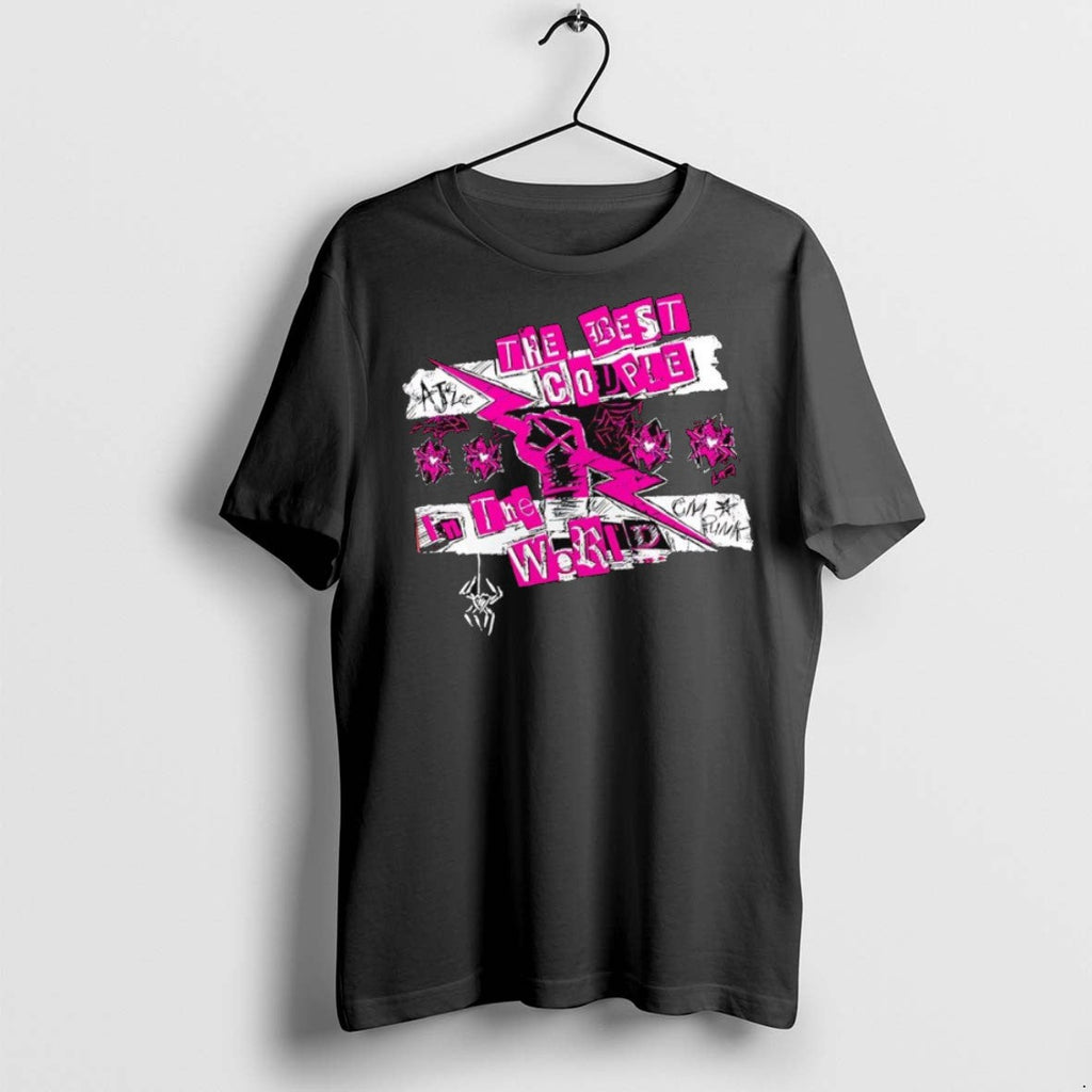 Premium Aj Lee And Cm Punk The Best Couple In World - Adult & Kids T-Shirts, Sweatshirts & Hoodies apparel design preview 1