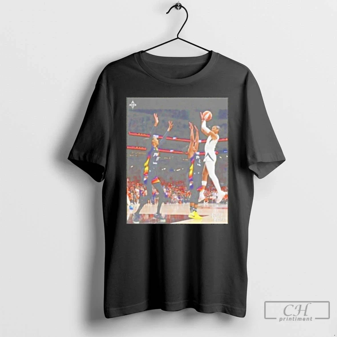 Premium Aja Wilson Hang It In The Louvre Basketball - Adult & Kids T-Shirts, Sweatshirts & Hoodies apparel design preview 1