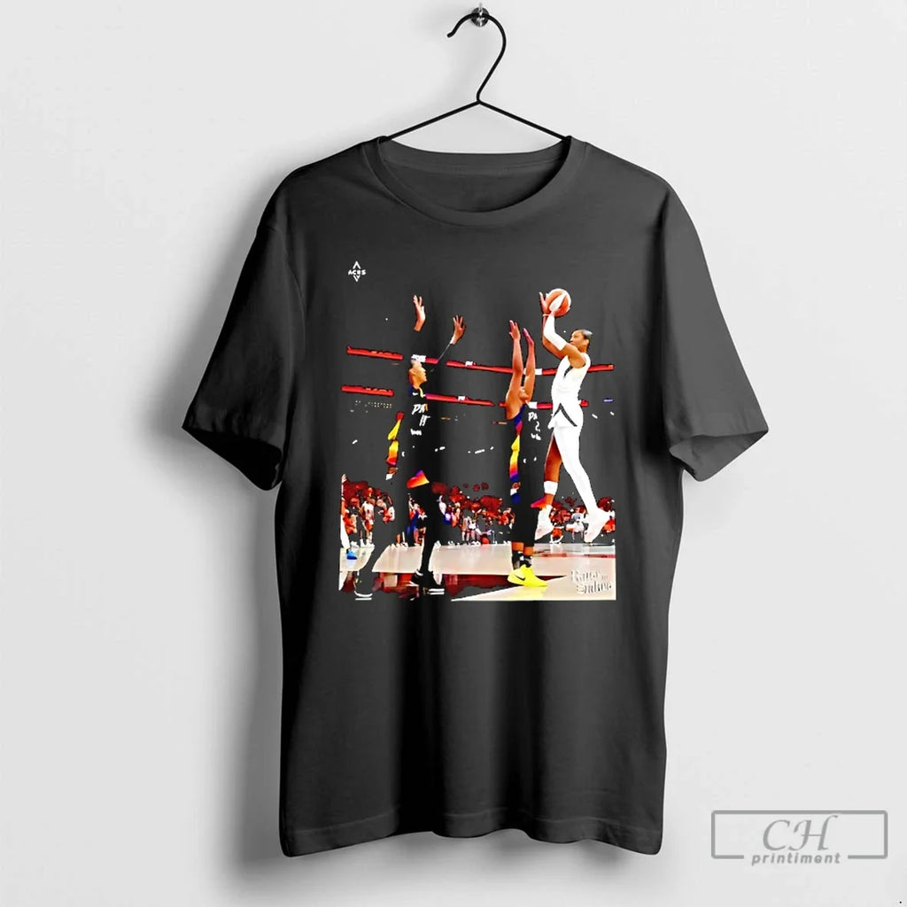Premium Aja Wilson Las Vegas Aces Hang It In The - Adult & Kids T-Shirts, Sweatshirts & Hoodies apparel design preview 1