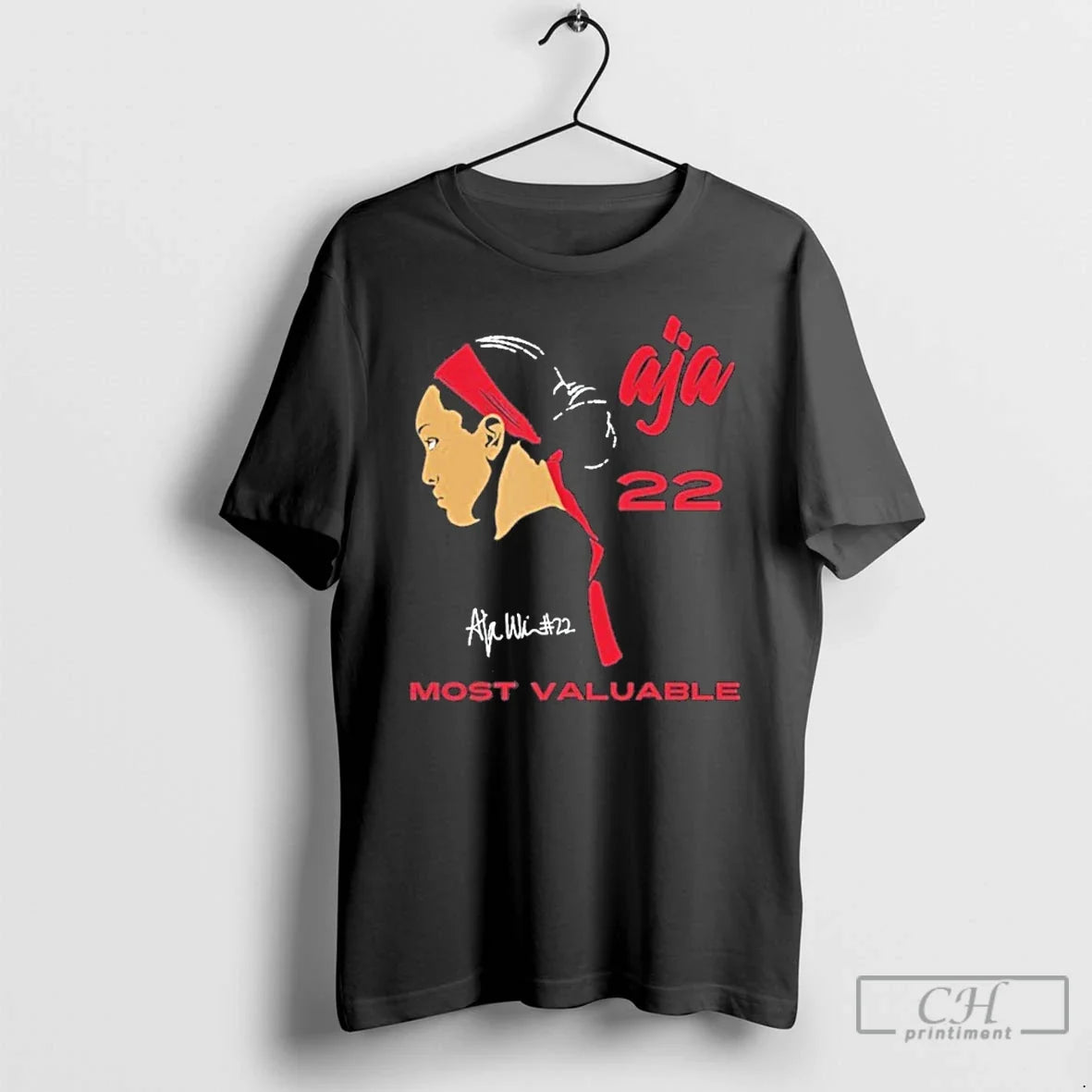 Premium Aja Wilson Mvp 2025 Most Valuable - Adult & Kids T-Shirts, Sweatshirts & Hoodies apparel design preview 1