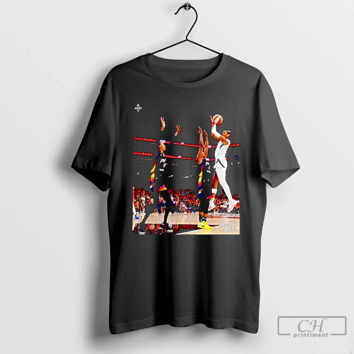 Premium Aja Wilson Wnba Las Vegas Aces Hang It In The - Adult & Kids T-Shirts, Sweatshirts & Hoodies apparel design preview 1