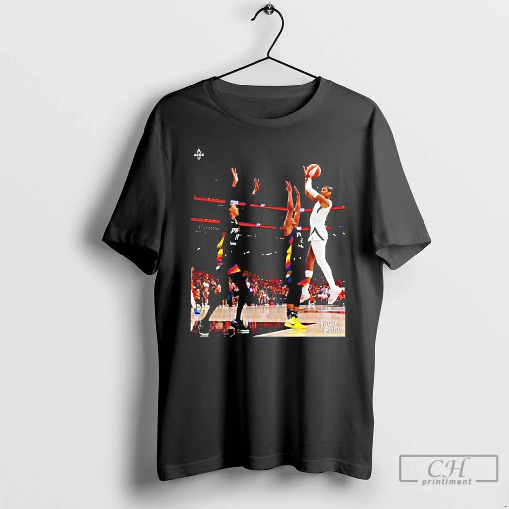 Premium Aja Wilson Wnba Las Vegas Aces Hang It In The - Adult & Kids T-Shirts, Sweatshirts & Hoodies apparel design preview 1