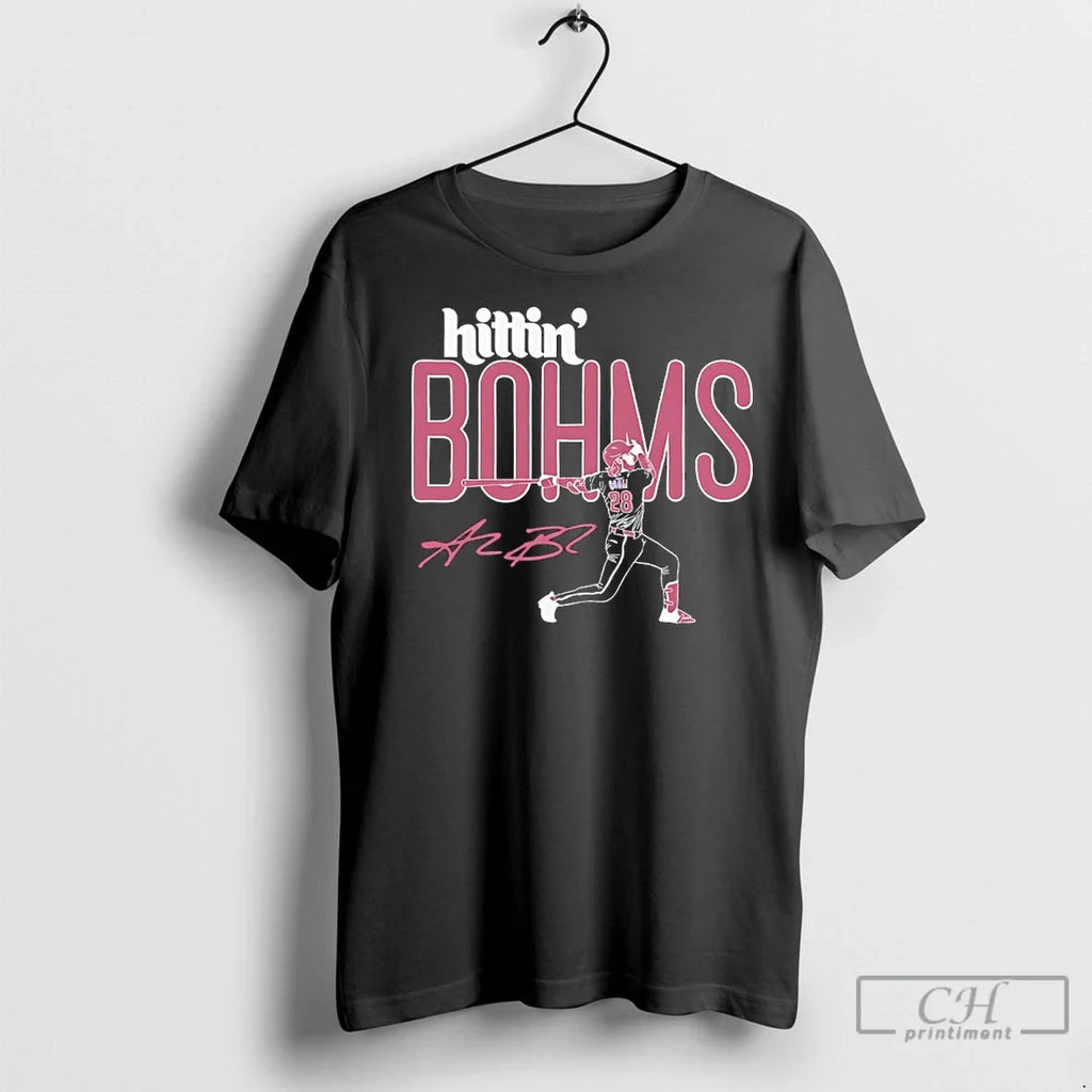 Premium Alec Bohm Hittin Bohms Philadelphia Phillies - Adult & Kids T-Shirts, Sweatshirts & Hoodies apparel design preview 1