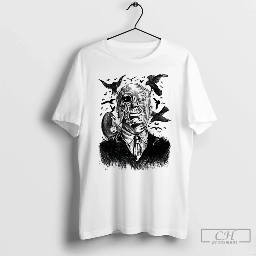 Premium Alfred Hitchcock Bird Attack Horror Halloween - Adult & Kids T-Shirts, Sweatshirts & Hoodies apparel design preview 1